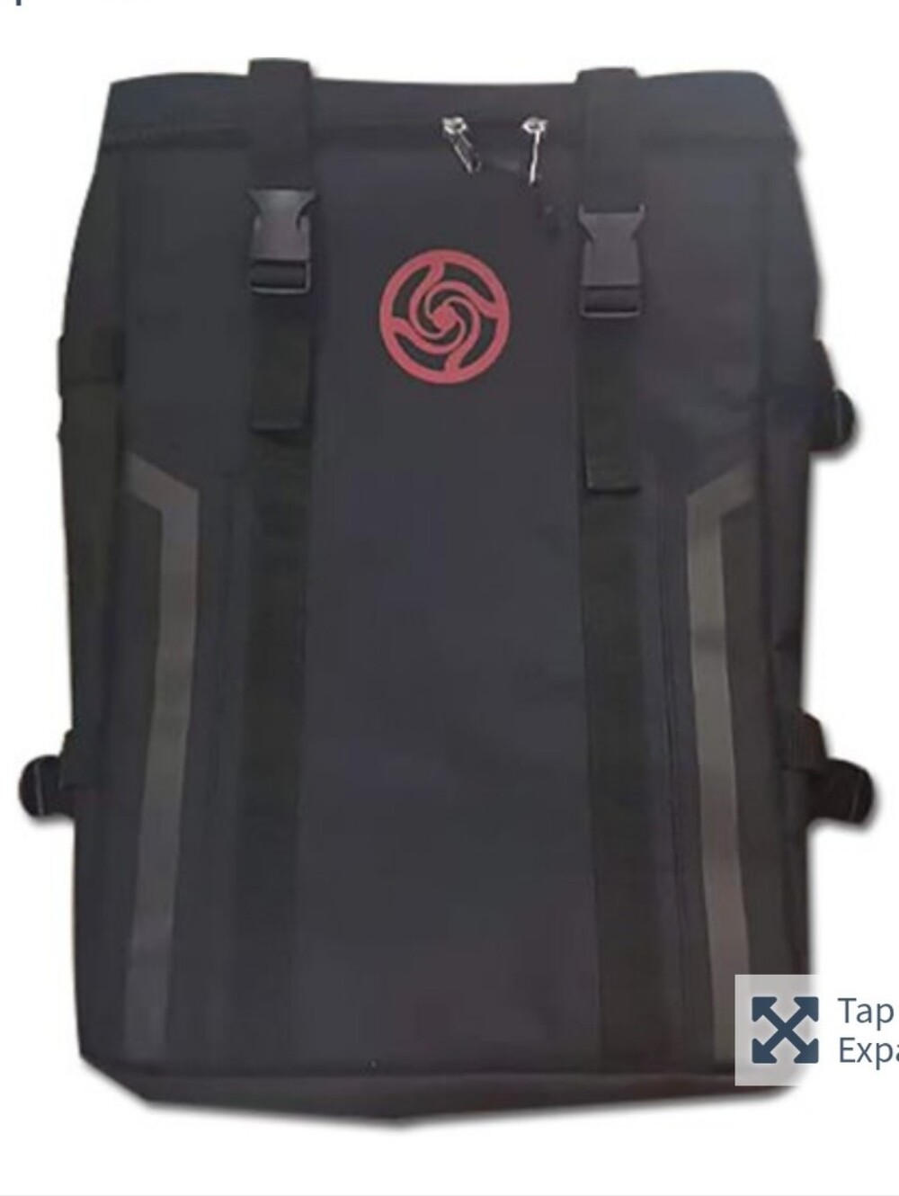 Jujutsu Kaisen Black Backpack with Red Emblem